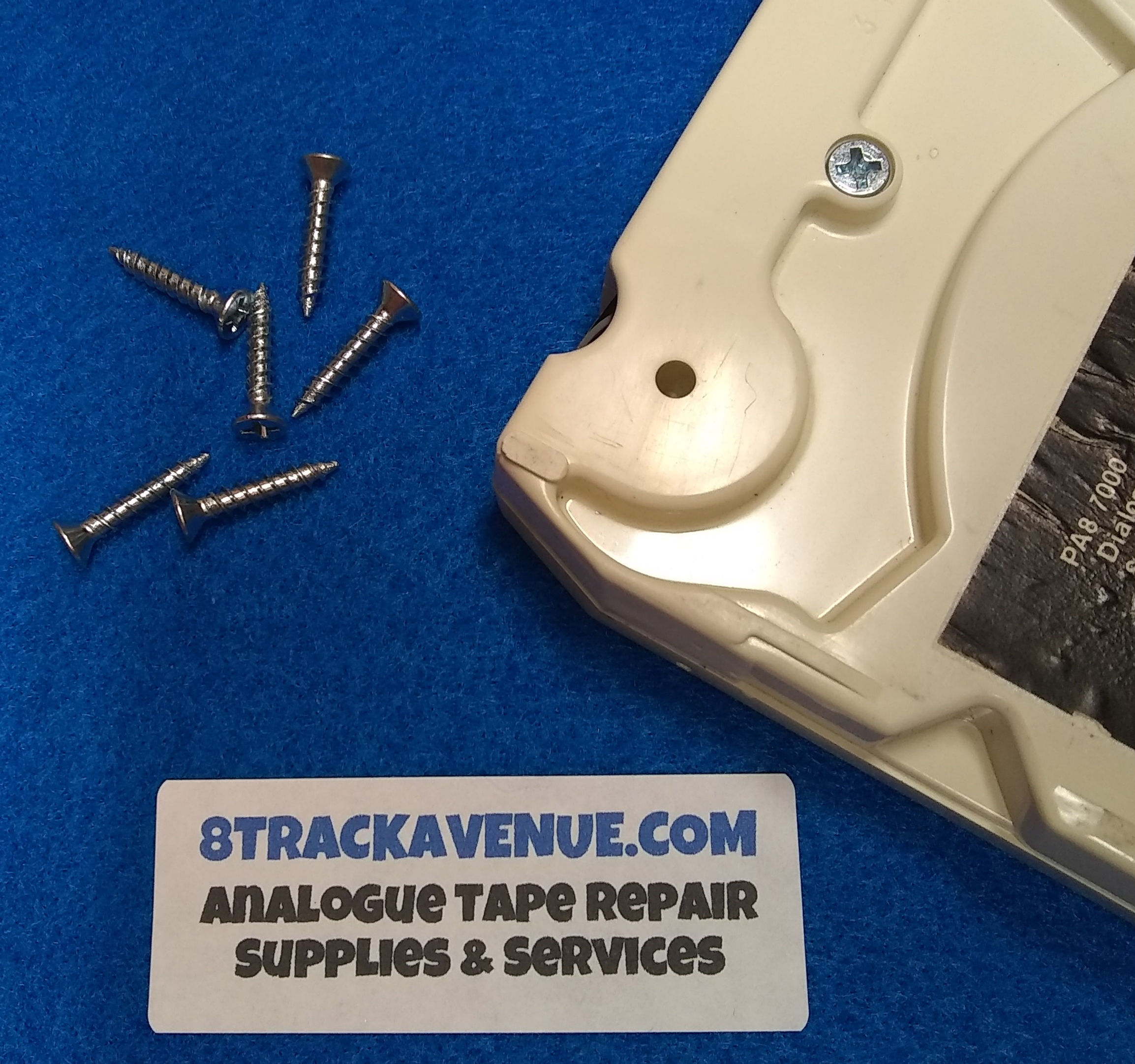 Riveted 8 Track Tape Cart Replacement Screws