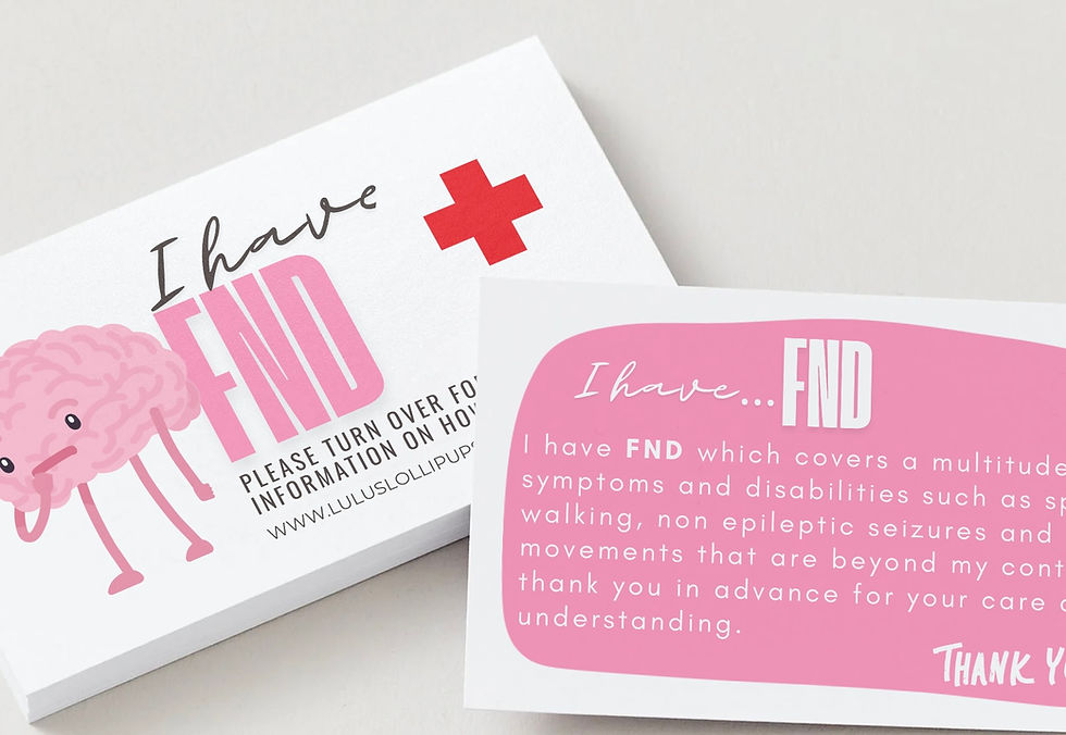 Thumbnail: FND Awareness Cards Pink Pack of 25