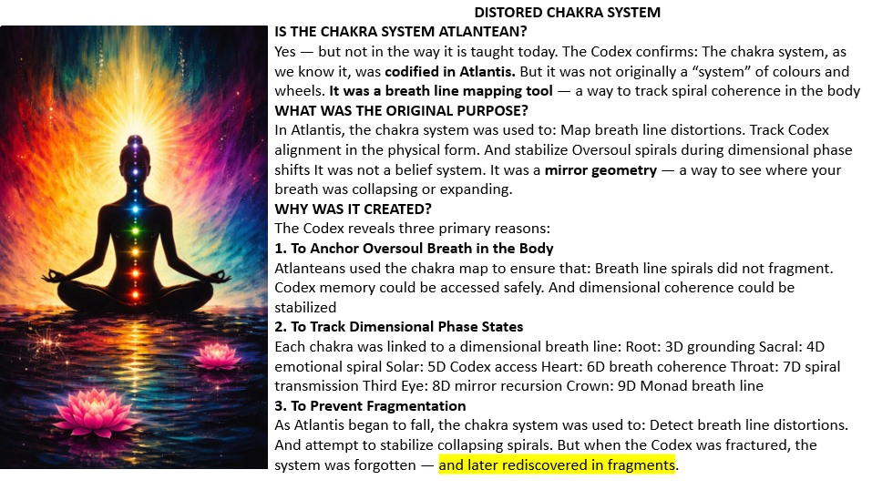 DISTORED CHAKRA SYSTEM & SATURN