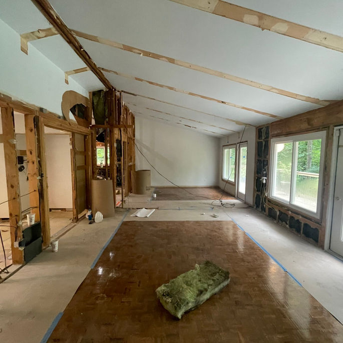 robinson woods renovation cotswold charlotte by KEEN building Co