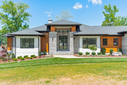 Modern Prairie Lakehouse home designed by Smith Slovik