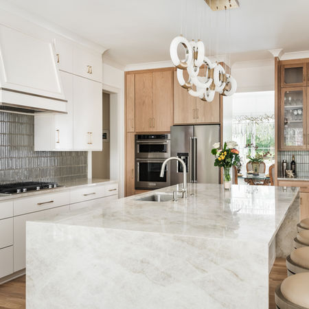 custom home kitchen by keen building co