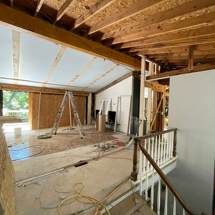 robinson woods renovation cotswold charlotte by KEEN building Co BEFORE PHOTOS