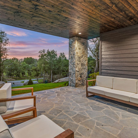 KEEN High Country Division, Eagles Nest Custom Home, Banner-Elk NC Summer photo porch