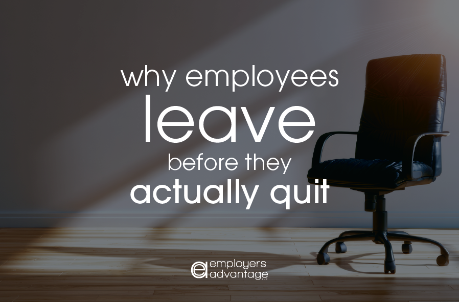an empty office chair because the employee left and quit