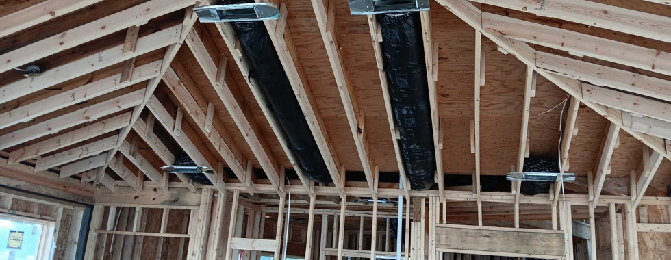 opening up a ceiling in a 1970s home