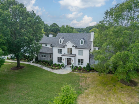 modern custom home exterior South Charlotte NC