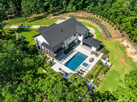 Custom Home in South Charlotte NC Built by Everett Custom Homes Modern Design
