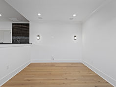 Open-concept living room in luxury Cheval neighborhood custom home