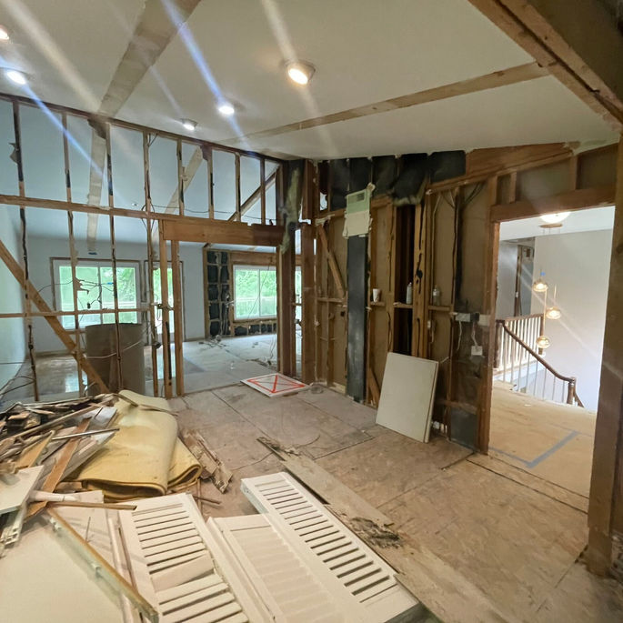 robinson woods renovation cotswold charlotte by KEEN building Co