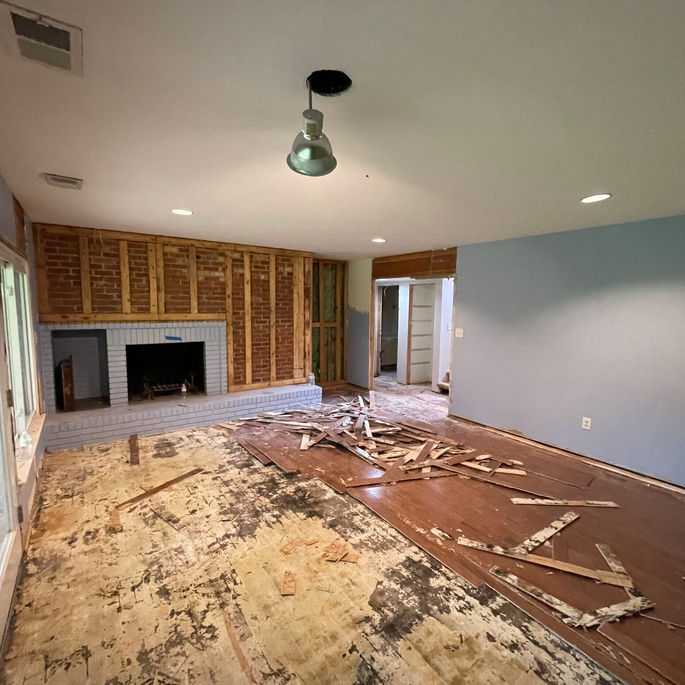 robinson woods renovation cotswold charlotte by KEEN building Co