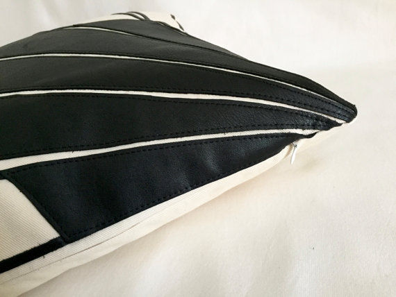 Thumbnail: Art Deco leather pillows