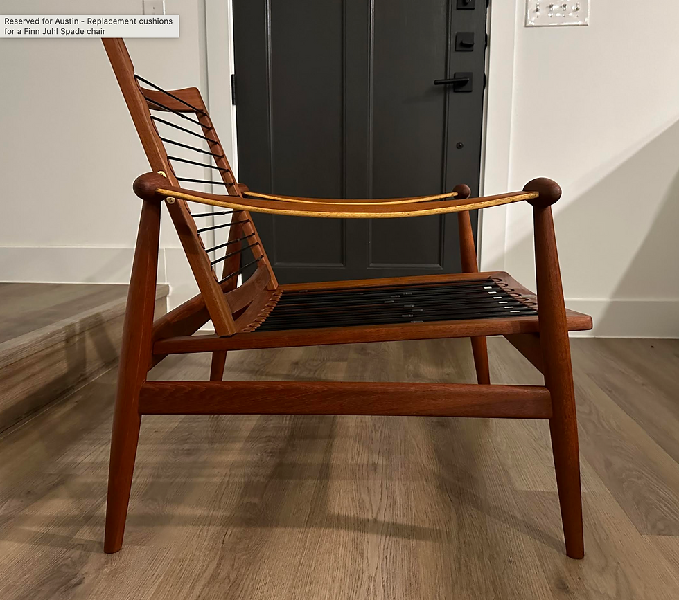 Thumbnail: cushions for a Finn Juhl Spade chair