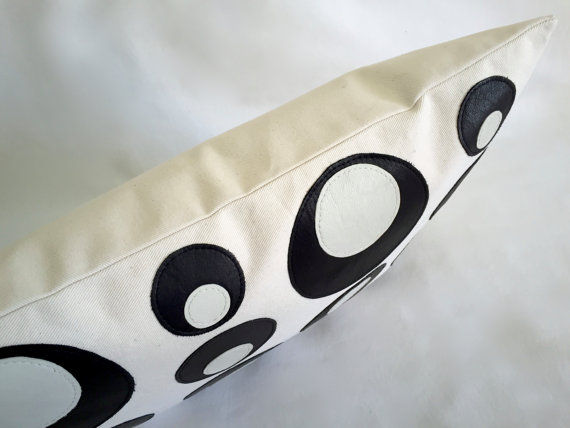 Thumbnail: White leather pillows