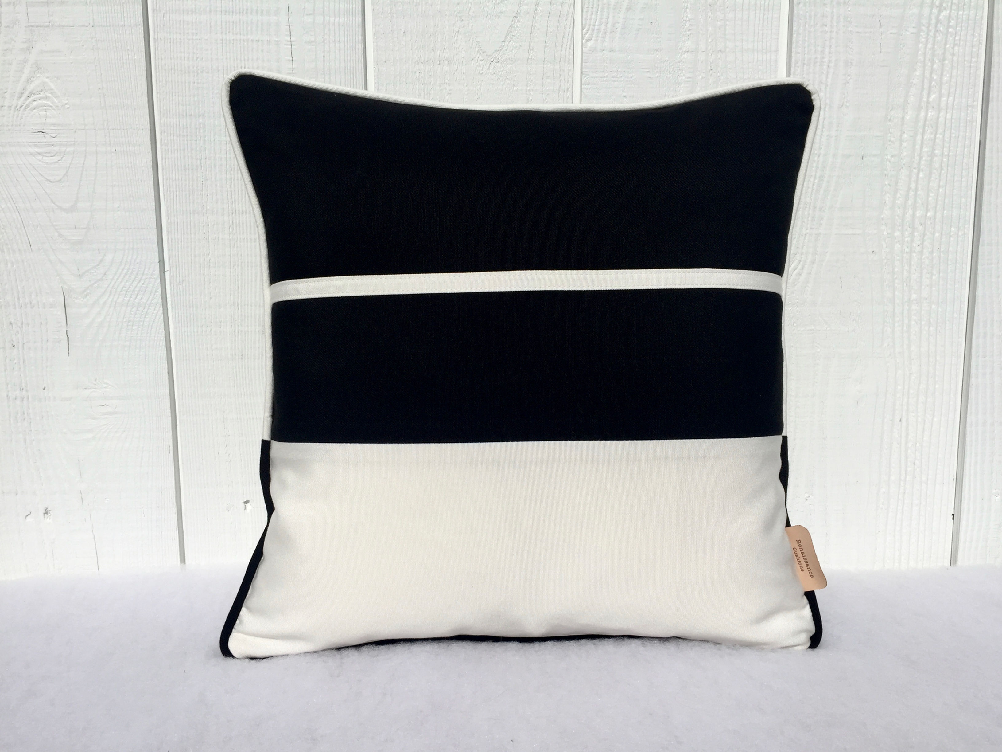 Black and White outdoor pillows