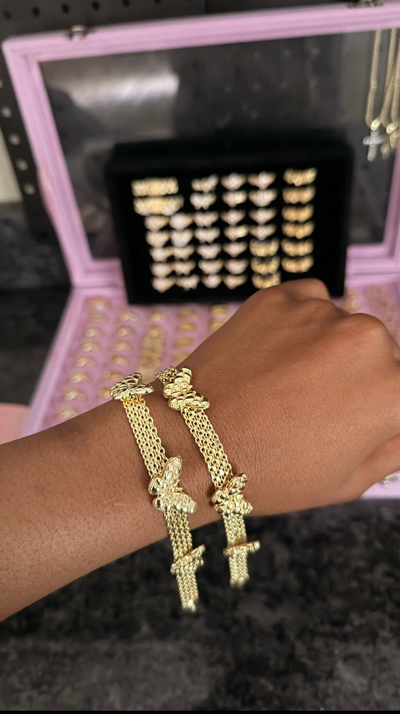 nugget butterfly bracelet 