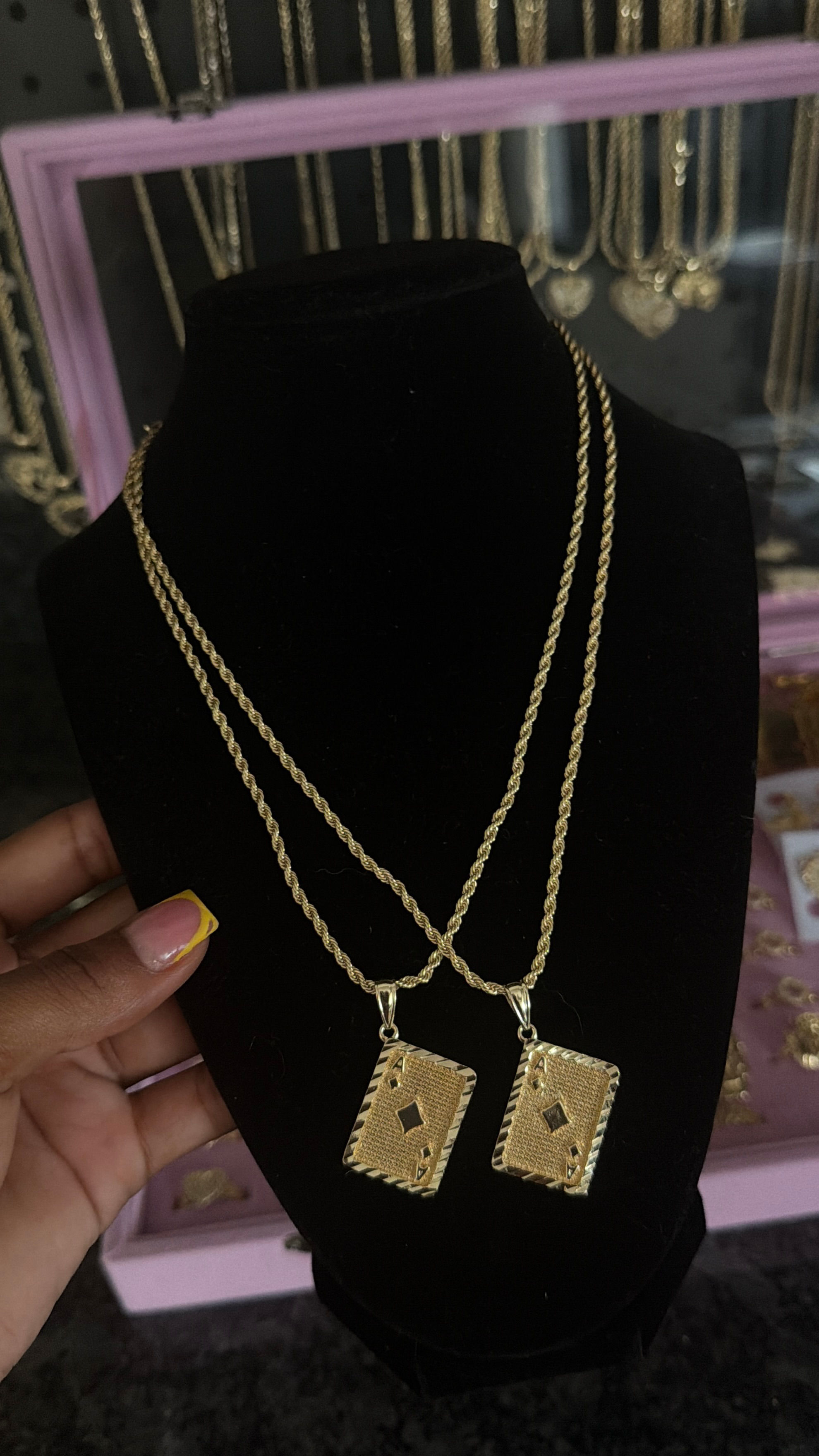 ace card necklace
