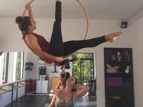 Registro Primeiro encontro com Potyra - Assessoria de Tecido Acrobático