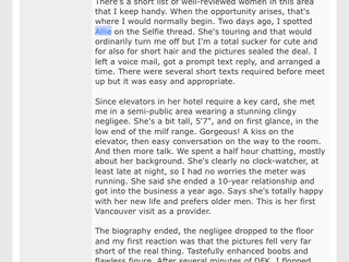 3rd NEW REVIEW OF ME FROM VANCOUVER. THANK YOU!