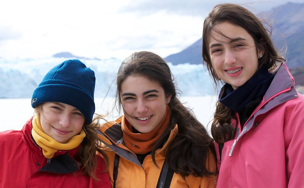 Laura, Tamara e Marininha Klink