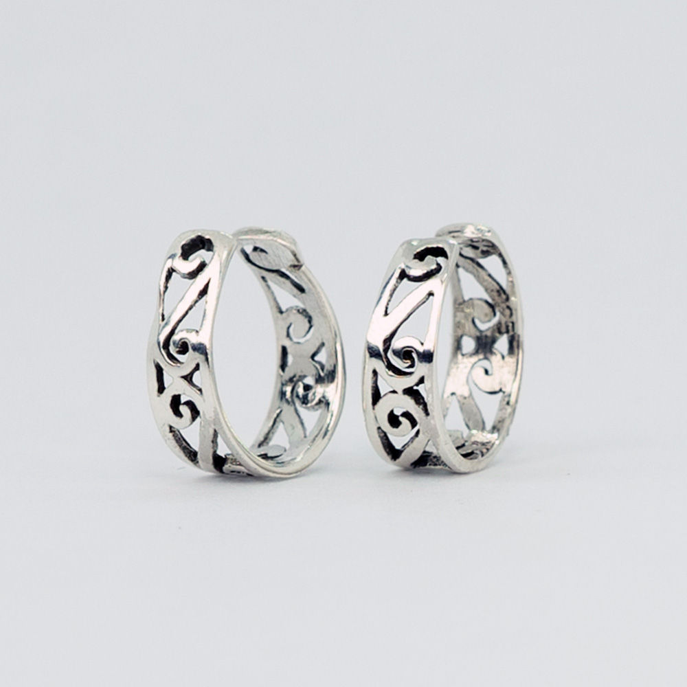 Sterling Silver Multiple Swirl Ear Cuffs