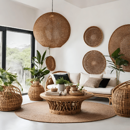 Crafting a Sustainable Home: Embracing Handmade Abaca, Rattan, and ...