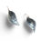 Thumbnail: Sweet Silver and Gold Leaf Shape Earrings