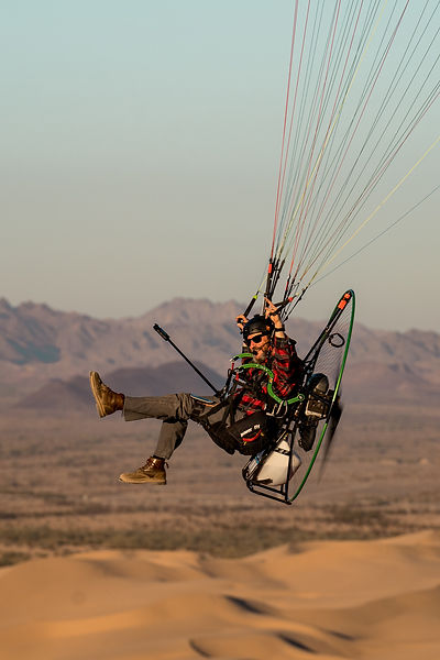 Steve Flying at Salton Sea
