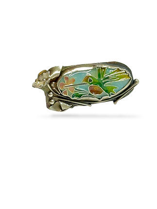 Cloisonne Hummingbird Ring