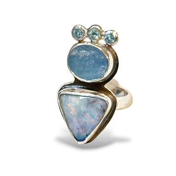 Goddess of the Deep Statement Ring Size 9 1/2