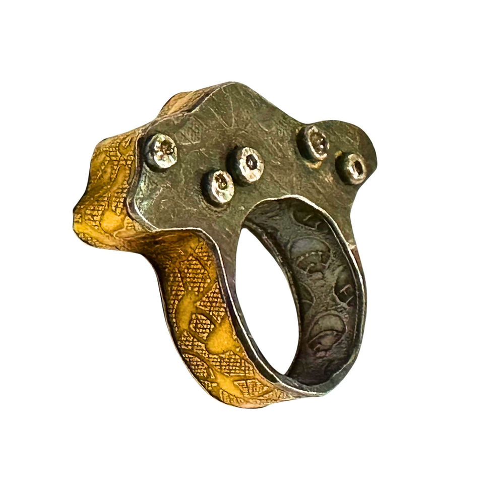 Thumbnail: art jewelry 3 dimensional ring