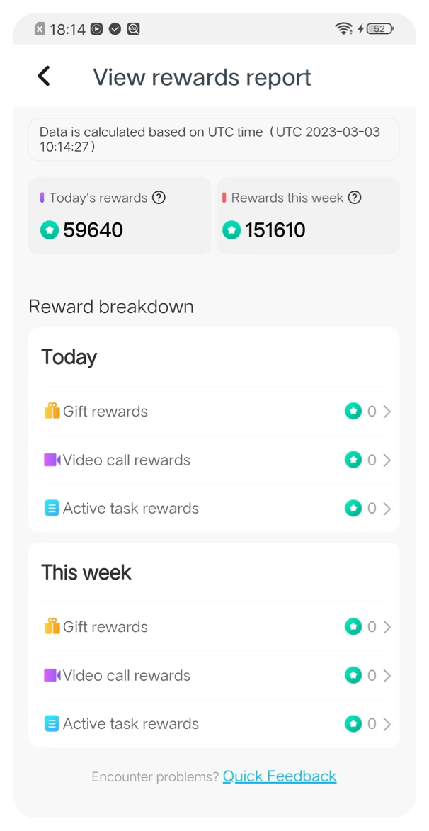 Veja seus ganhos na hora!