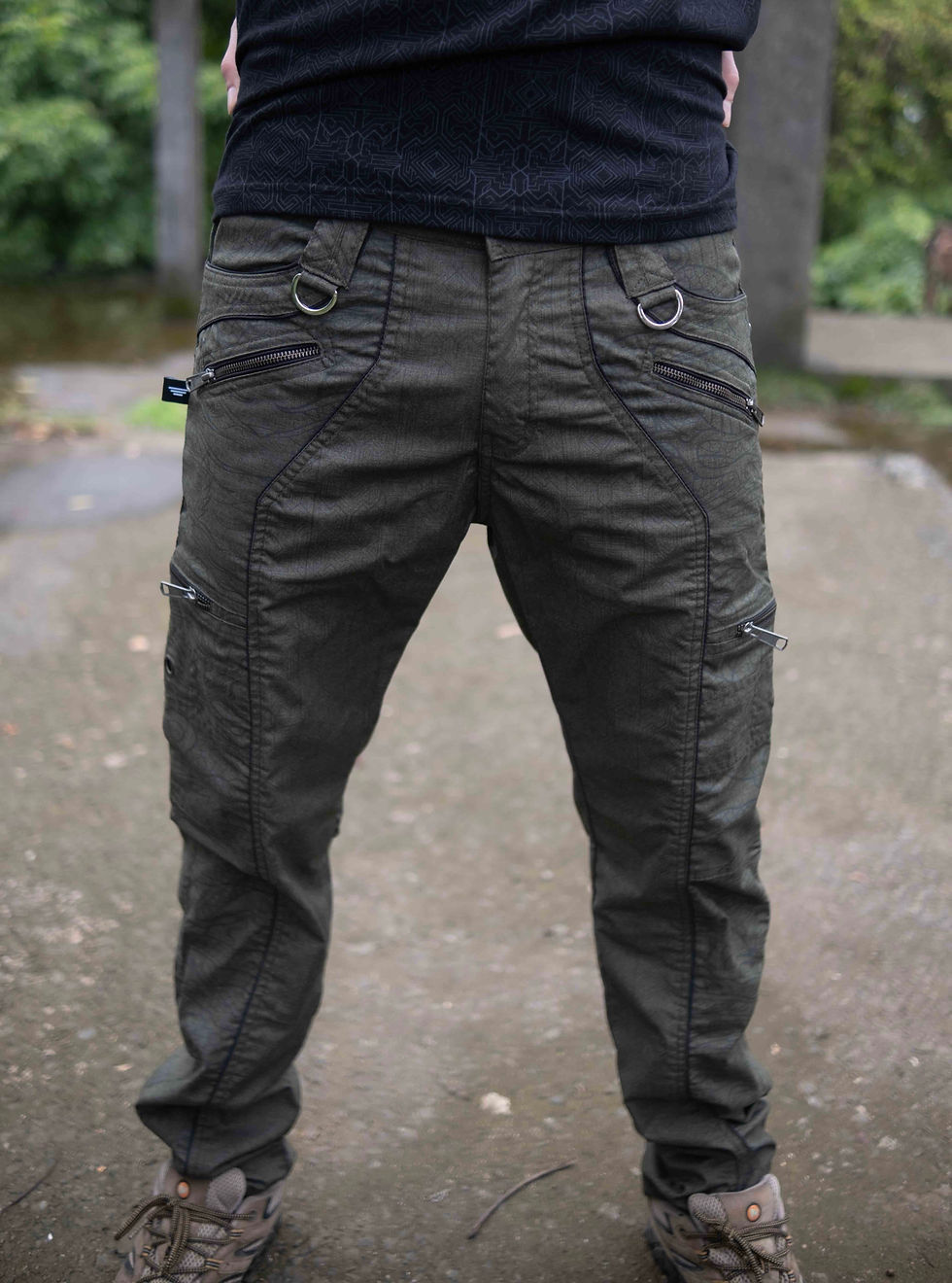 Straight front view of the cargo pants