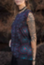 Front left angle view of the art wear tank top