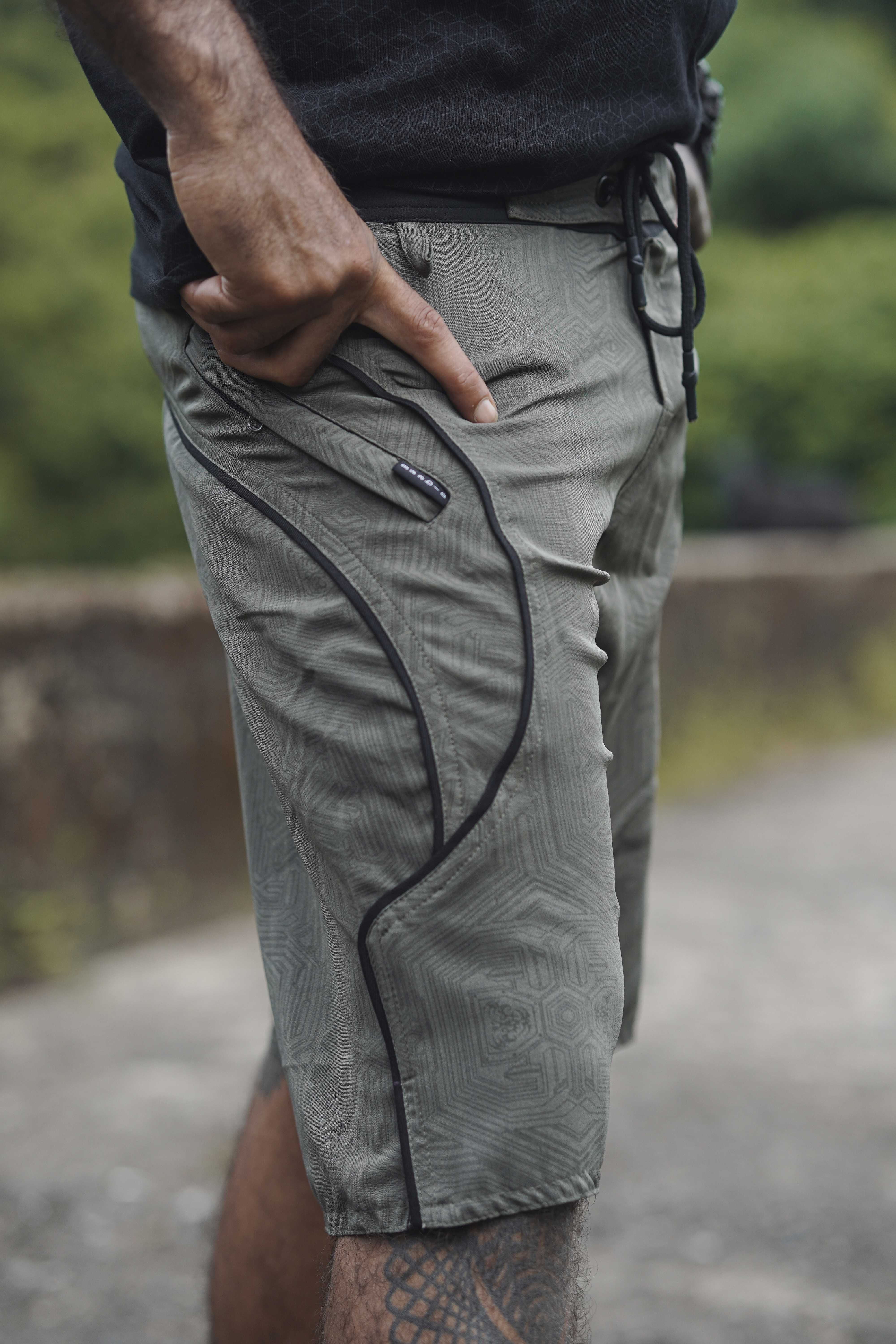 Side view of the boardshorts