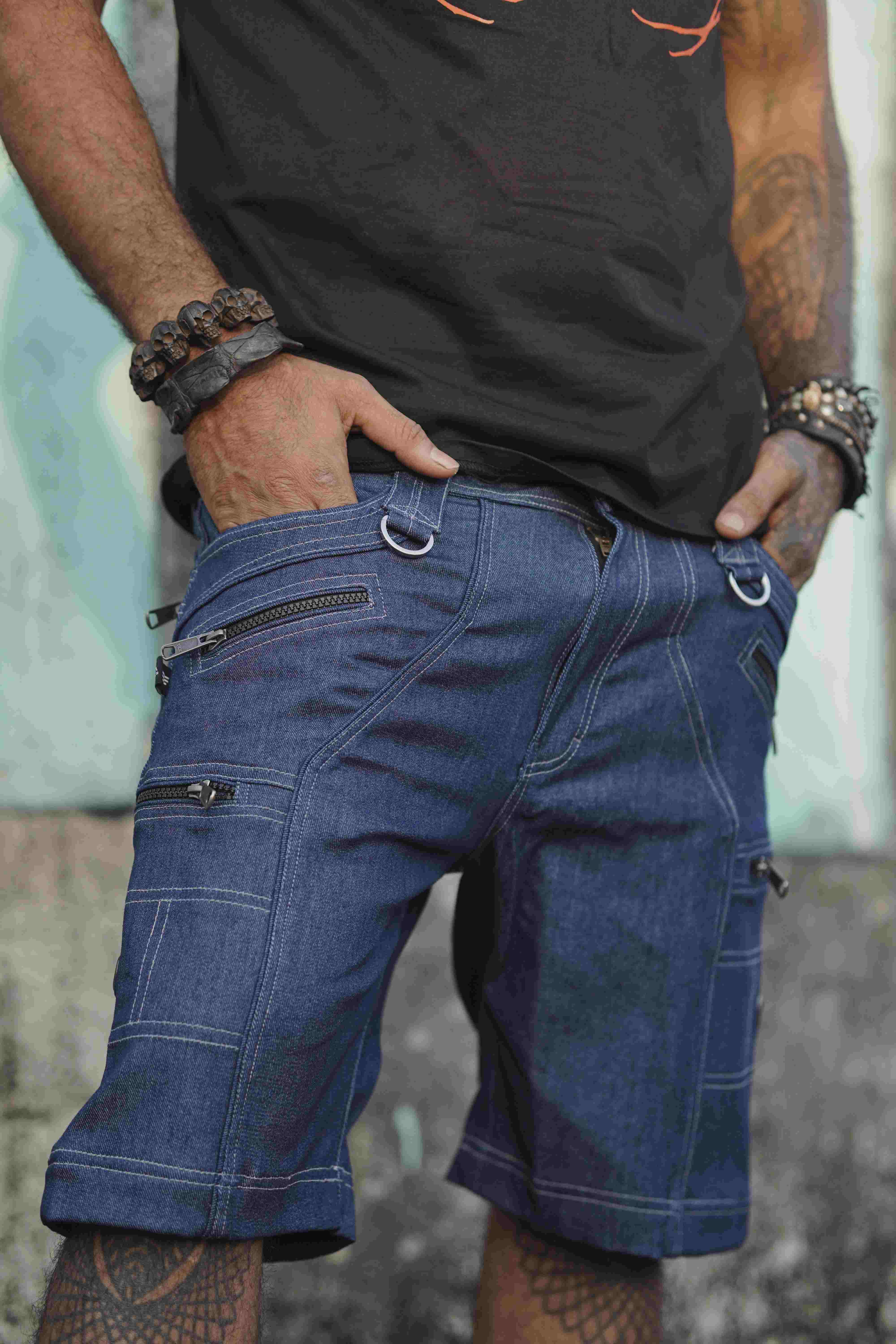 Straight front view of the shorts