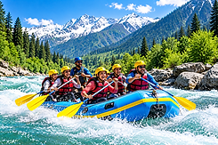 Thrilling Rafting Beneath Snowy Peaks.png