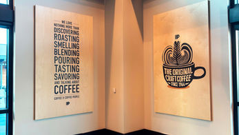 Custom Wood, Art Print for Peet's Coffee
