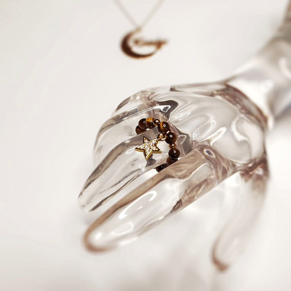 Miniature : Bague Stella Gold Oeil de tigre