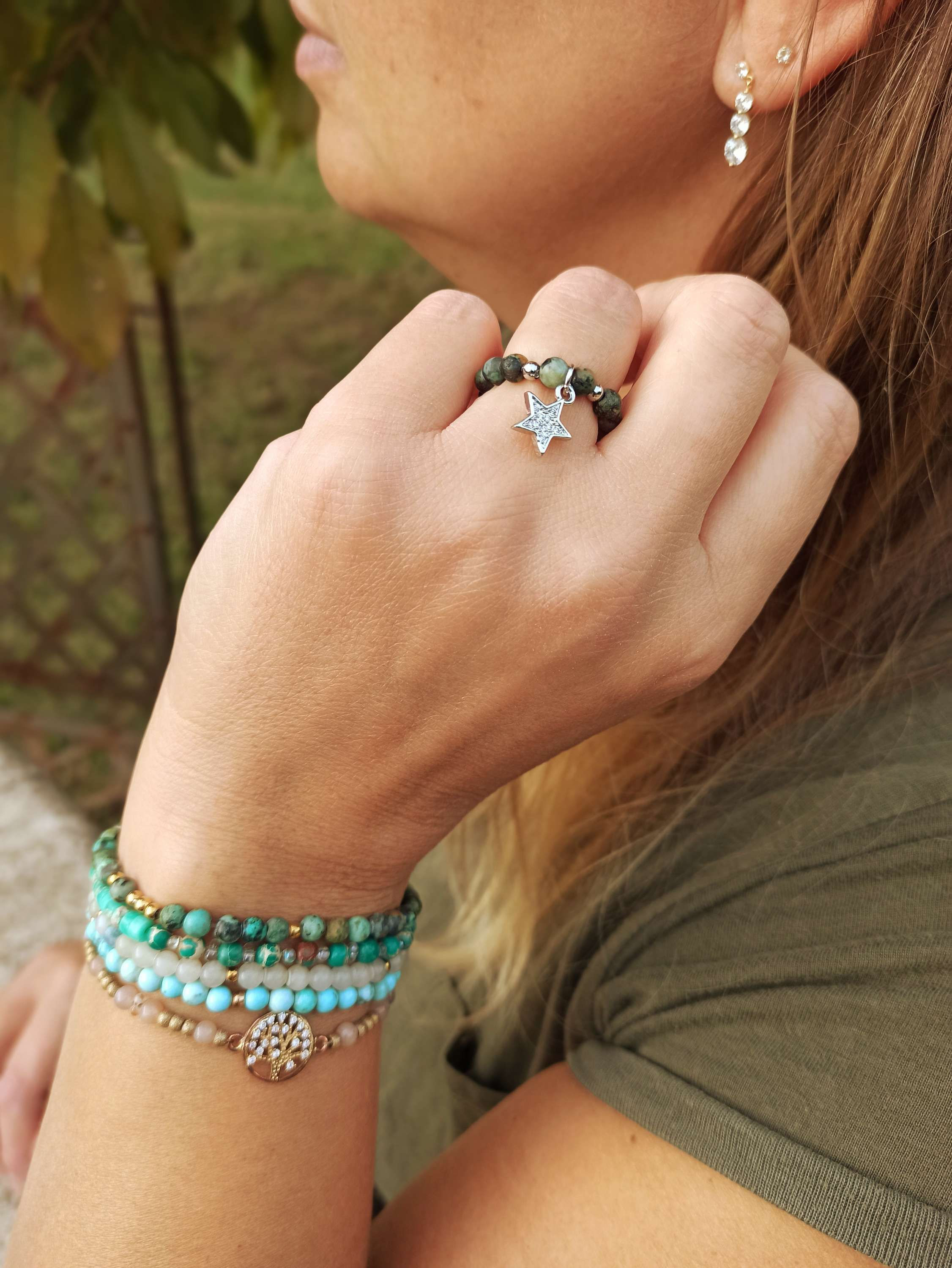 Bague Stella Silver Turquoise africaine 