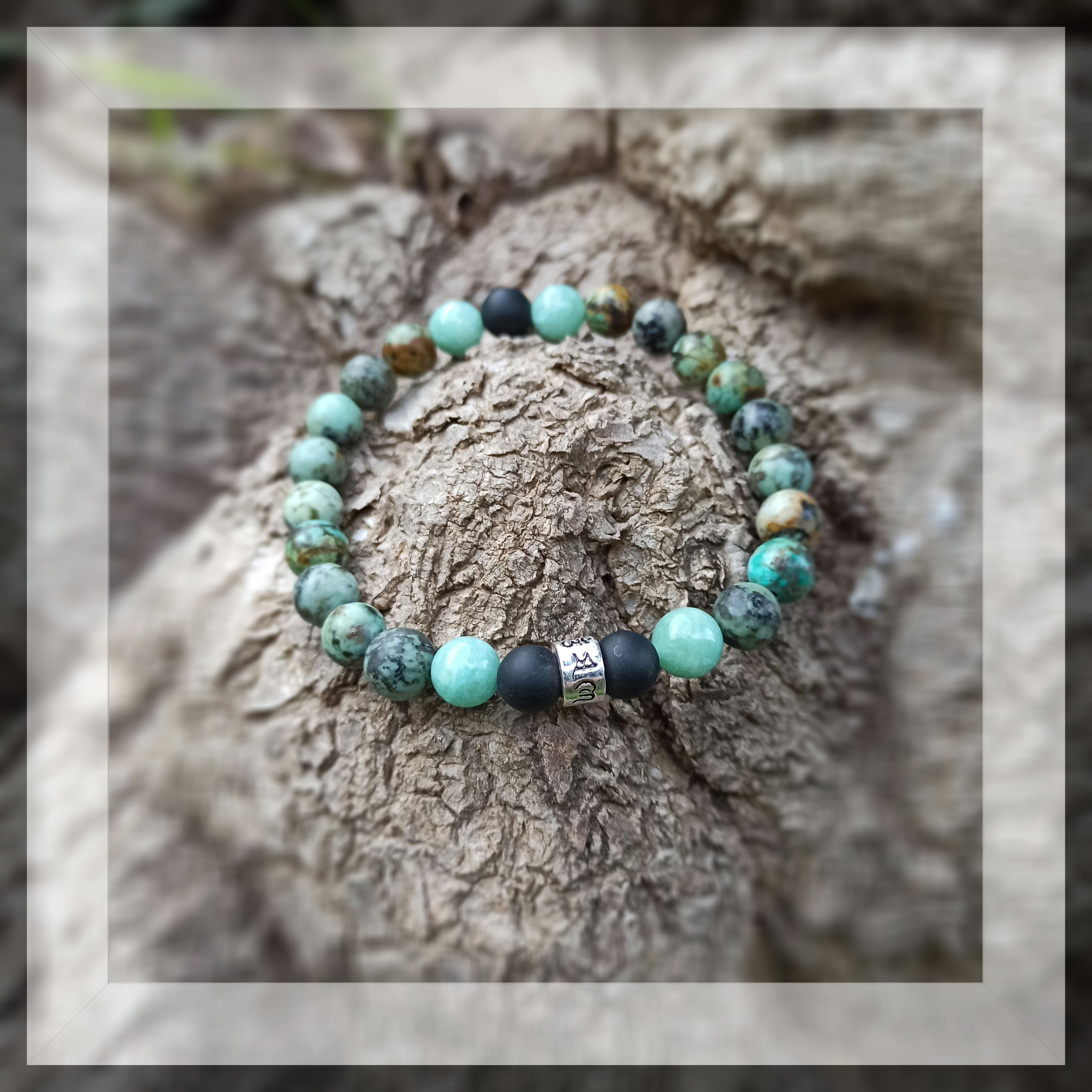 Bracelet Laos Turquoise africaine 