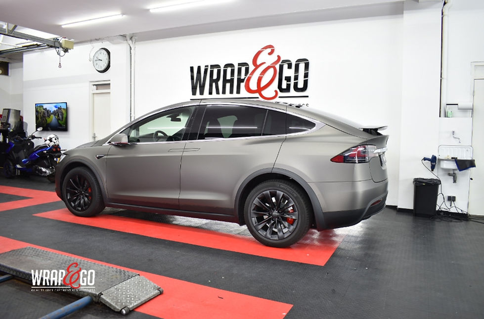 Tesla Model X Carwrap 3M Matte Dark Grey