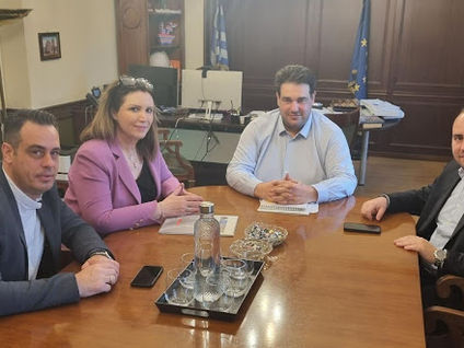 Συναντήσεις του Λάκη Βασιλειάδη με τη Δήμαρχο Σκύδρας Κατερίνα Ιγνατιάδου στην Αθήνα