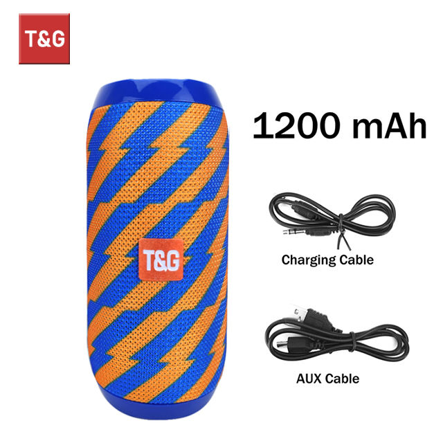 Thumbnail: Bluetooth Speaker T&G TG117 Portable TWS Sound Box Waterproof Loudspeaker Outdoo