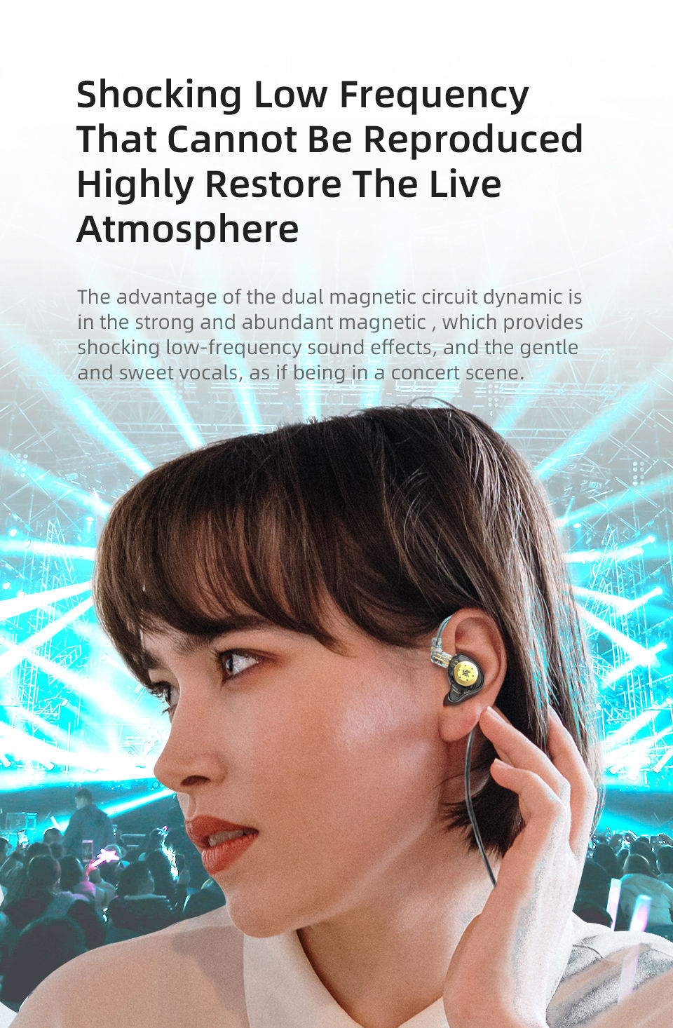 Thumbnail: KZ EDX Pro Earphones Dynamic In Ear Monitor HiFi Wired Headphones Bass Stereo Ga