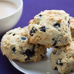 Blueberry and White Chocolate Scone