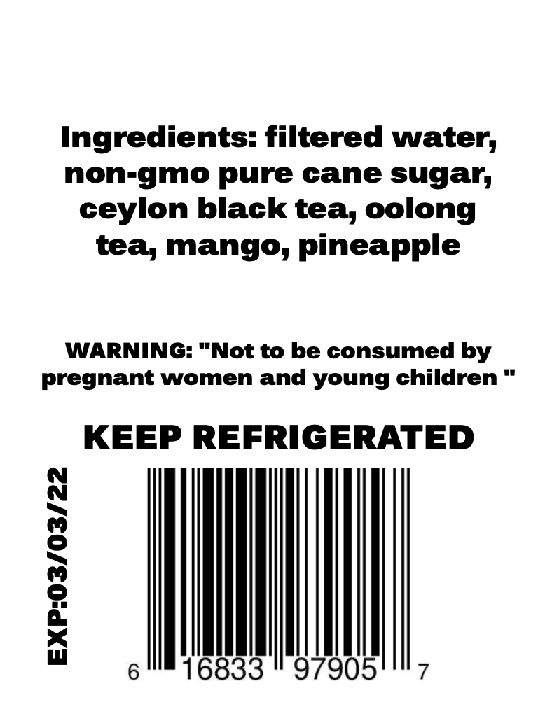 Thumbnail: SoulSmith Mango Pineapple Kombucha 32 fl. oz.