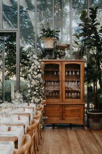 Umbau Trauung fürs Abendessen