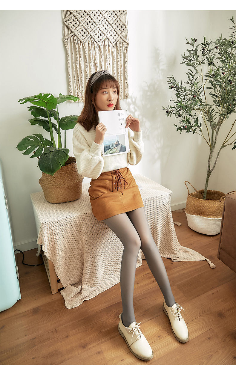 Thumbnail: Flawless Leg Translucent Thermal Fleece Tights