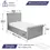 Thumbnail: Grey Winfield Ottoman Bed Available with Mattress